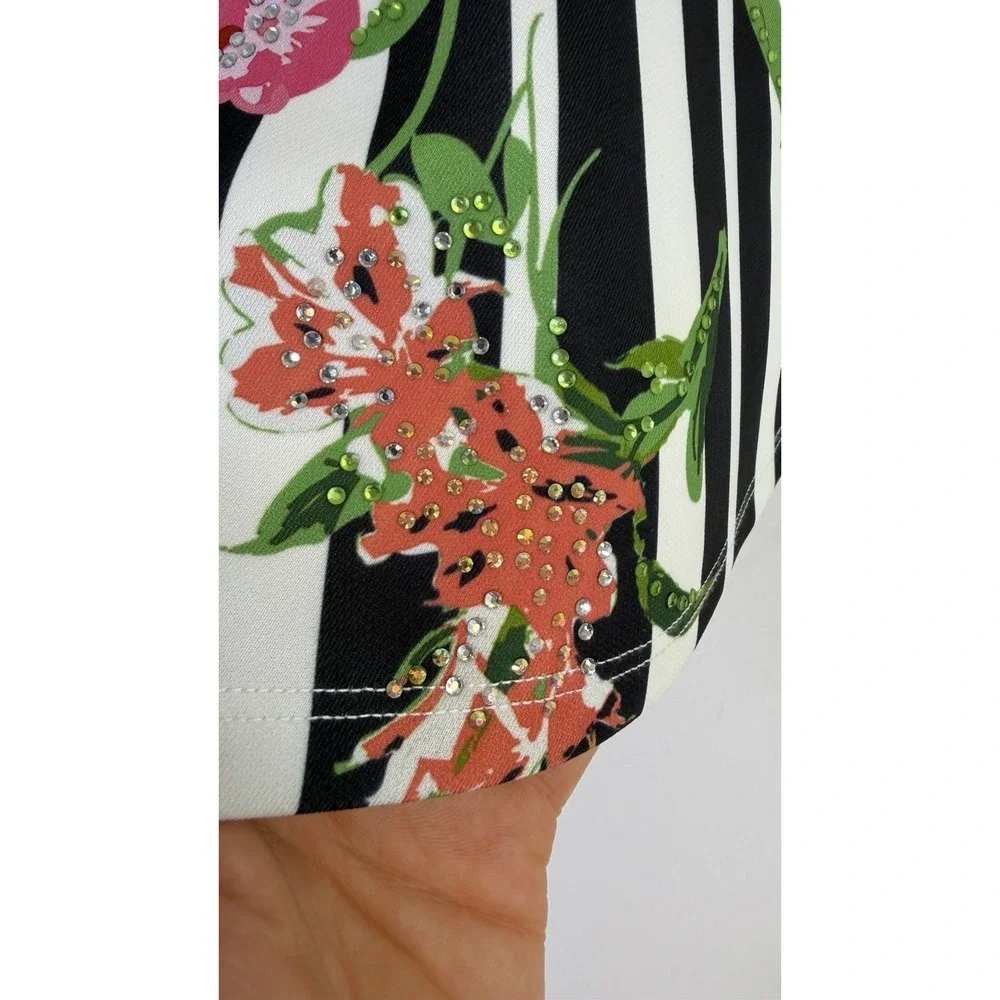 Hannah Banana by Sara Sara Floral Rhinestone Girls Dress Size 6 Party Worn Once